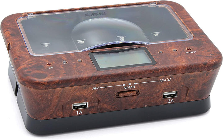 Universal-Ladegerät AA/LR6, AAA/LR3, C/LR14, D/LR20, 9 V, NiCd und NiMh + Alkaline – LCD-Display (B0