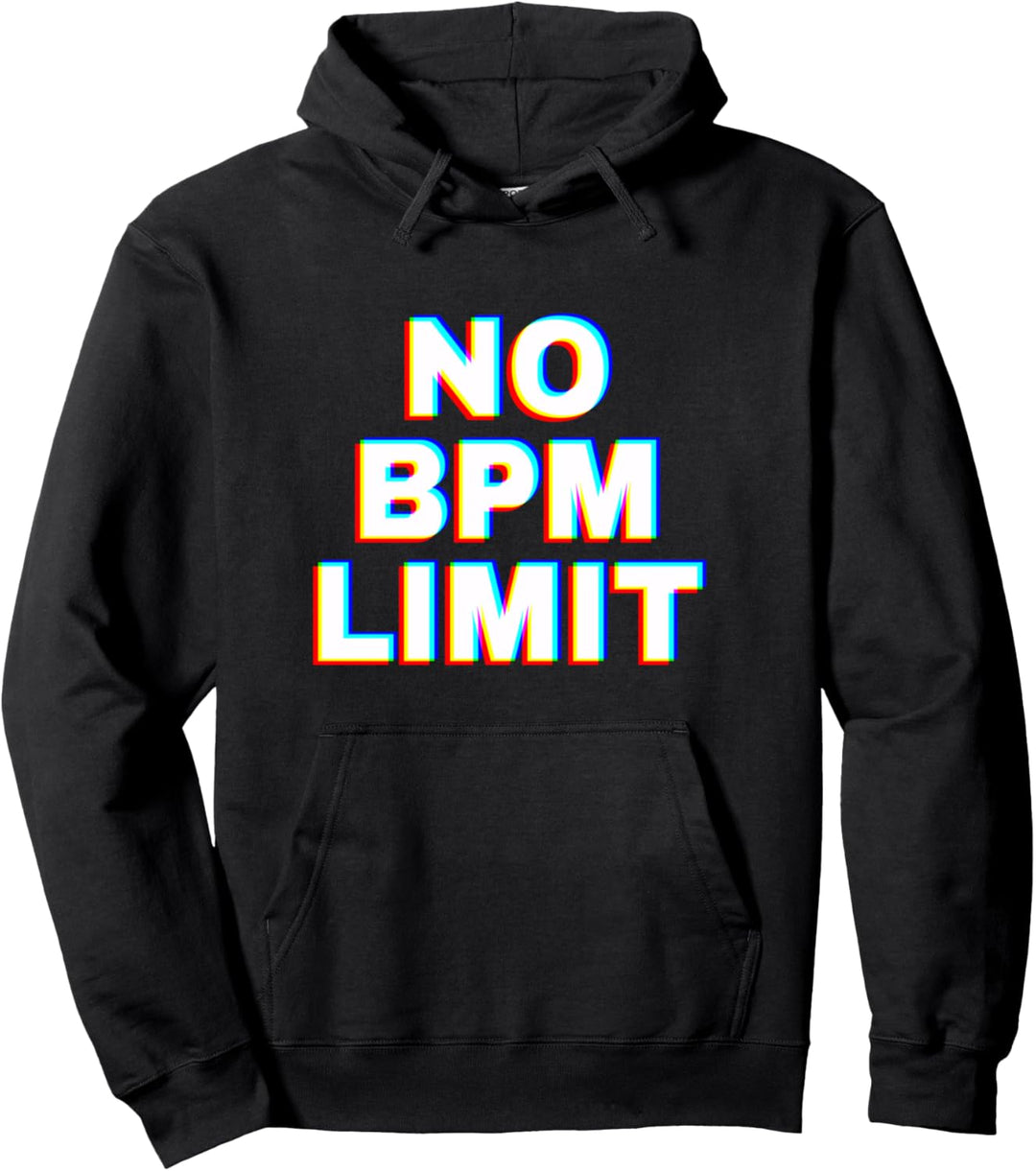 No BPM Limit Techno TShirt Dark Minimal Electronic Music Pullover Hoodie