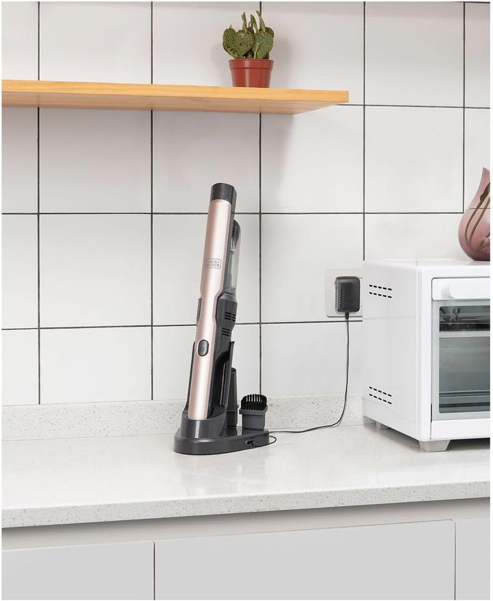 BLACK+DECKER Dustbuster Slim DVC320BRG (12V Akku Handstaubsauger im Super Slim Design, kabellos, mod