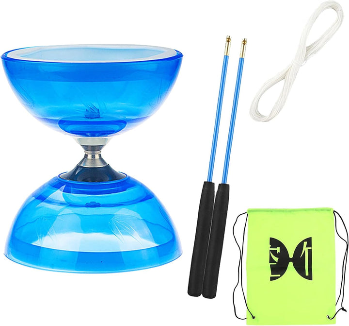 Diabolo Freiläufer mit kugellager Dreifache Lagerung Set, 4 Farben Dreifach Gelagertes Diabolo mit E
