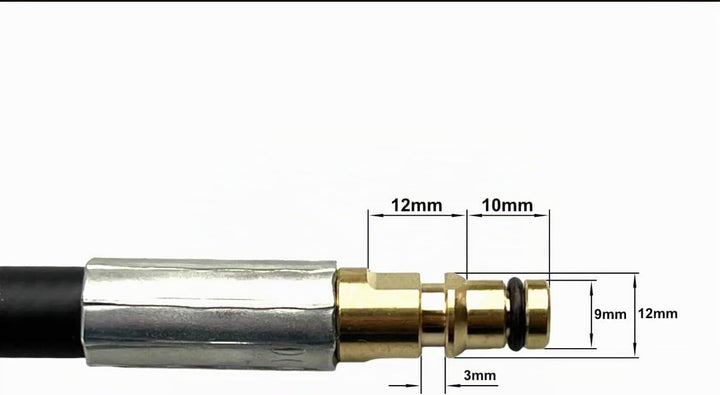 M&amp;M Smartek Quick-Click - Quick Connect Adapter passend für Hochdruckschläuche mit M22 x 1,5 IG - Fü