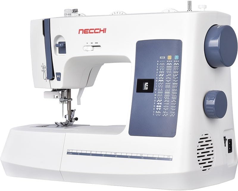 Necchi NC-59QD Computernähmaschine | 59 Stiche & 1-Step Knopfloch | Start/Stop & Geschwindigkeitsreg