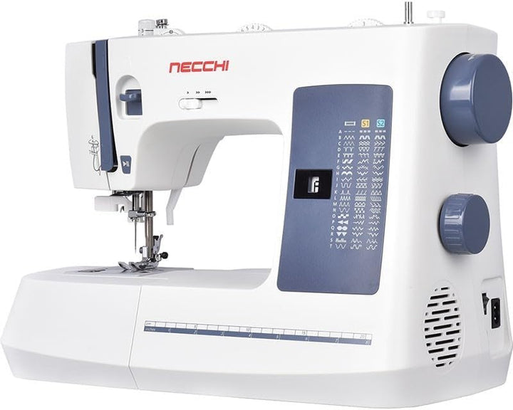 Necchi NC-59QD Computernähmaschine | 59 Stiche & 1-Step Knopfloch | Start/Stop & Geschwindigkeitsreg