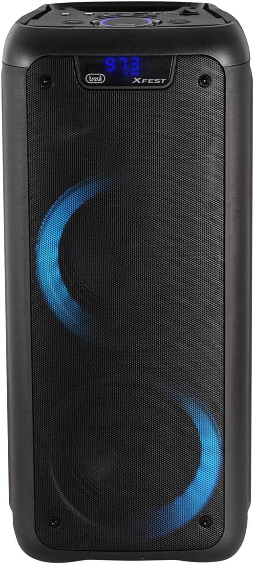 Trevi XFest XF 600 KB Tragbarer Lautsprecher mit 80W Verstärkung, Wireless Musikbox mit Dynamischem