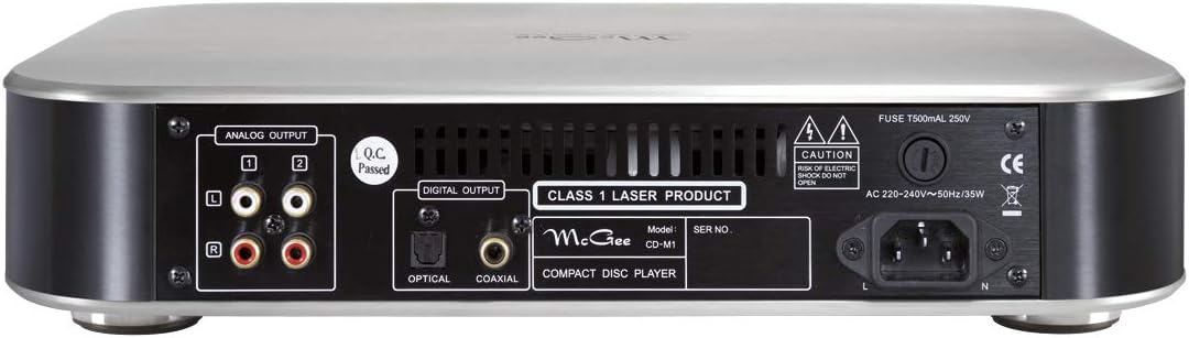 McGee CD-M1 CD-Player, Wiedergabe von Audio-CD, integrierter Burr Brown D/A-Wandler, Aluminium-Gehäu