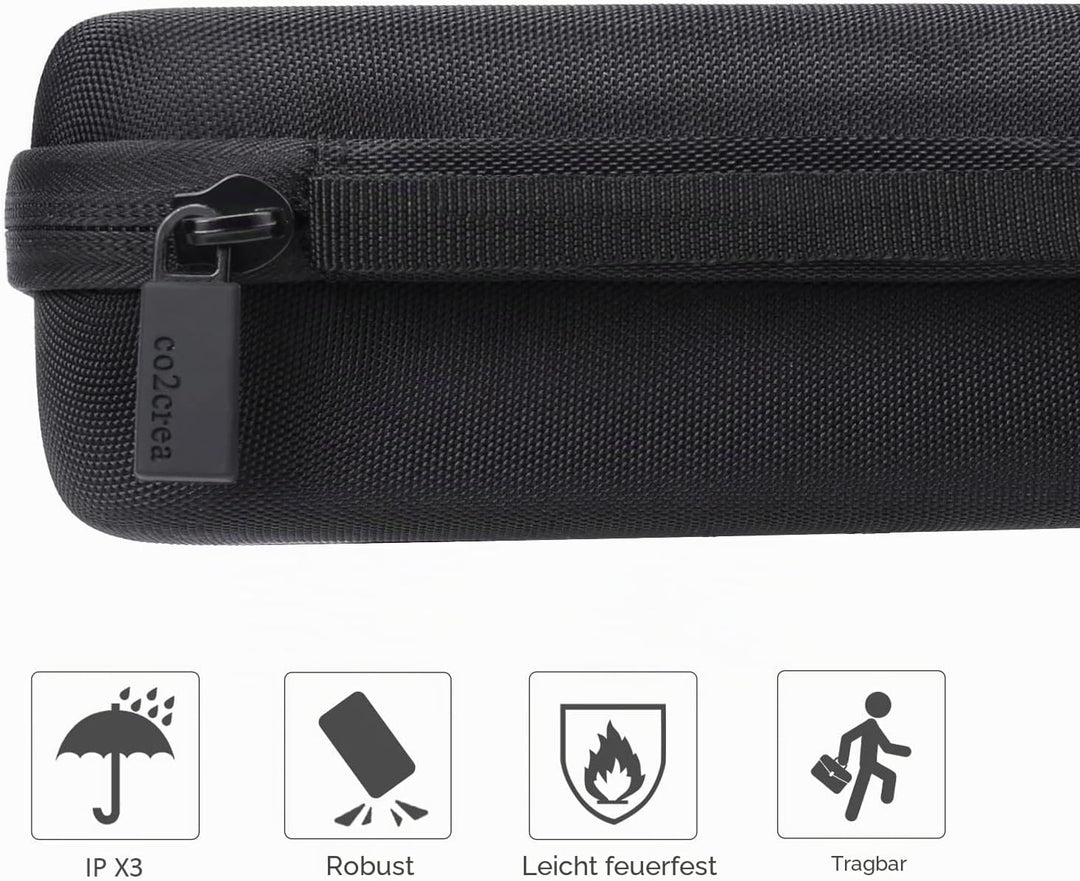 co2CREA Hart Reise Schutz Hülle Etui Tasche für Baseus Power Bank 30000mAh PD 65W Externer Akku Tele