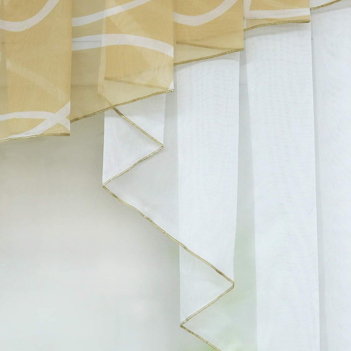 SCHOAL Scheibengardinen Küche Bistrogardinen Voile Transparente Kurzgardinen Kleinfenster Gardinen m