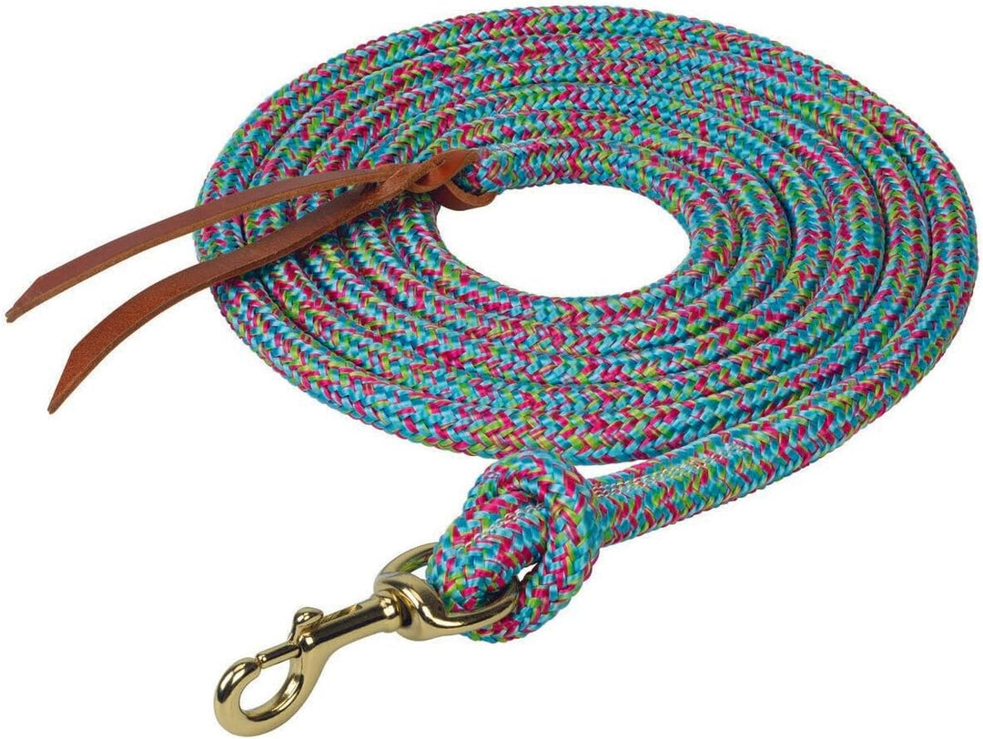Weaver Leather Rough Out geöltes Brustkragen, Unisex-Erwachsene, Poly Cowboy Lead with Snap, 5/8" x