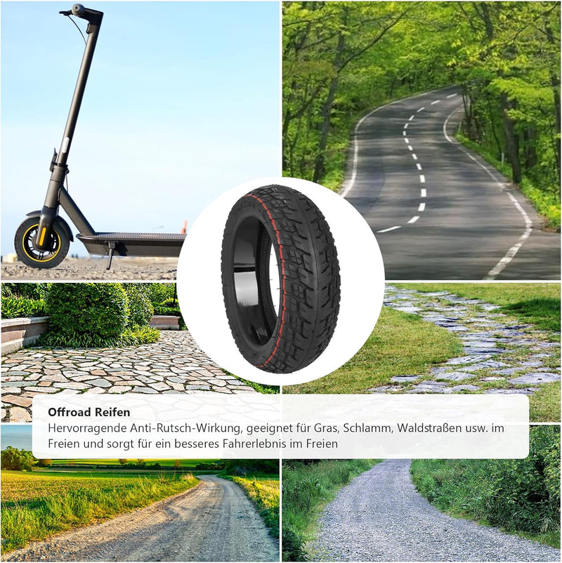 Prodrocam 9,5 x 2,50 Selbstreparierender Tubeless Reifen für Niu KQI3 Max/Pro/Sport Elektroroller Er