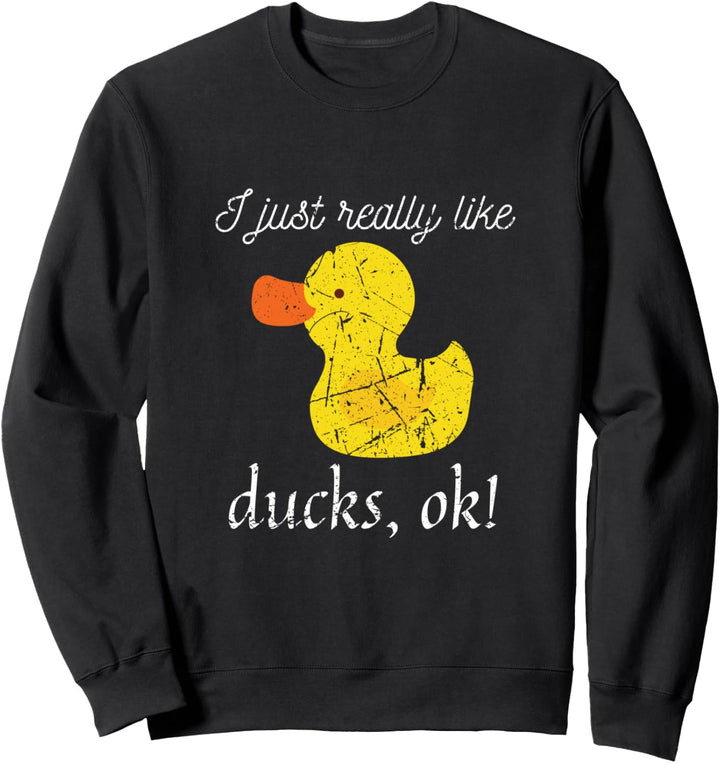 Genau wie Enten Nutztiere Waterbird Distressed Sweatshirt