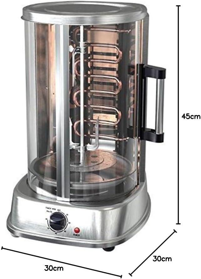 Syntrox Germany Edelstahl Dönergrill Gyrosgrill Hähnchengrill R-8121 Inox