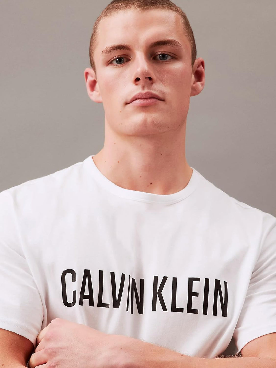 Calvin Klein Herren T-Shirt S 100 - White, S 100 - White