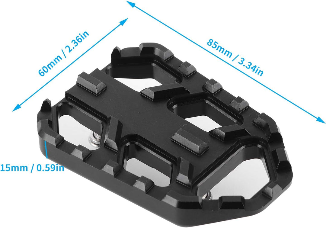 KIMISS Motorradpedal, 1 Paar Motorrad-Sicherheitsfussstütze CNC-Fussplatten aus Aluminiumlegierung P