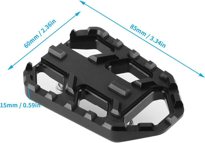KIMISS Motorradpedal, 1 Paar Motorrad-Sicherheitsfussstütze CNC-Fussplatten aus Aluminiumlegierung P