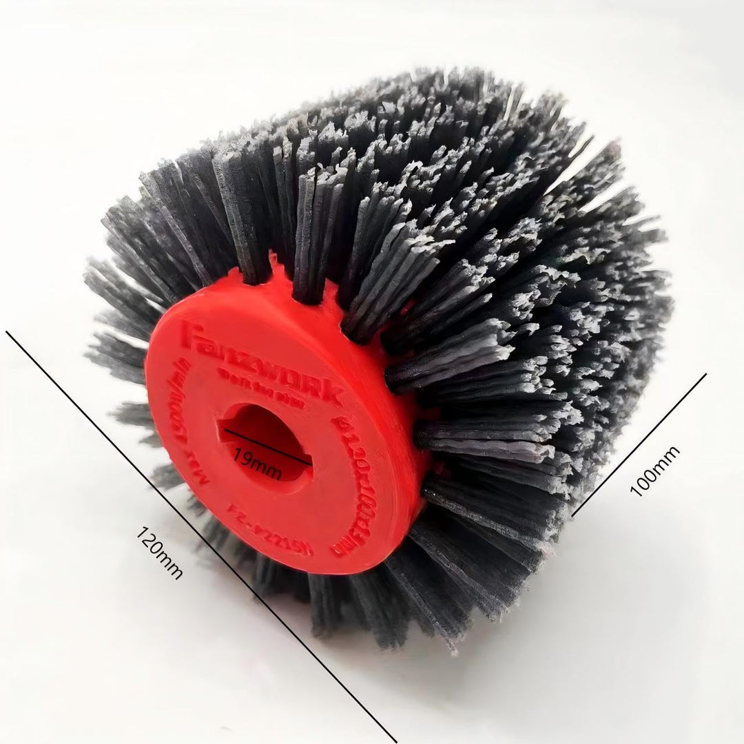 FANZTOOL Satinierwalze Schleifbürste für Satiniermaschine, Schleifbreite 100 mm, Scheuerdurchmesser