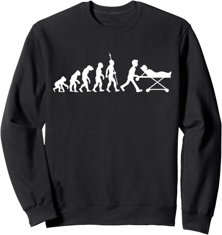 Sanitäter Sanitätsdienst Rettungsdienst Beruf Job Evolution Sweatshirt