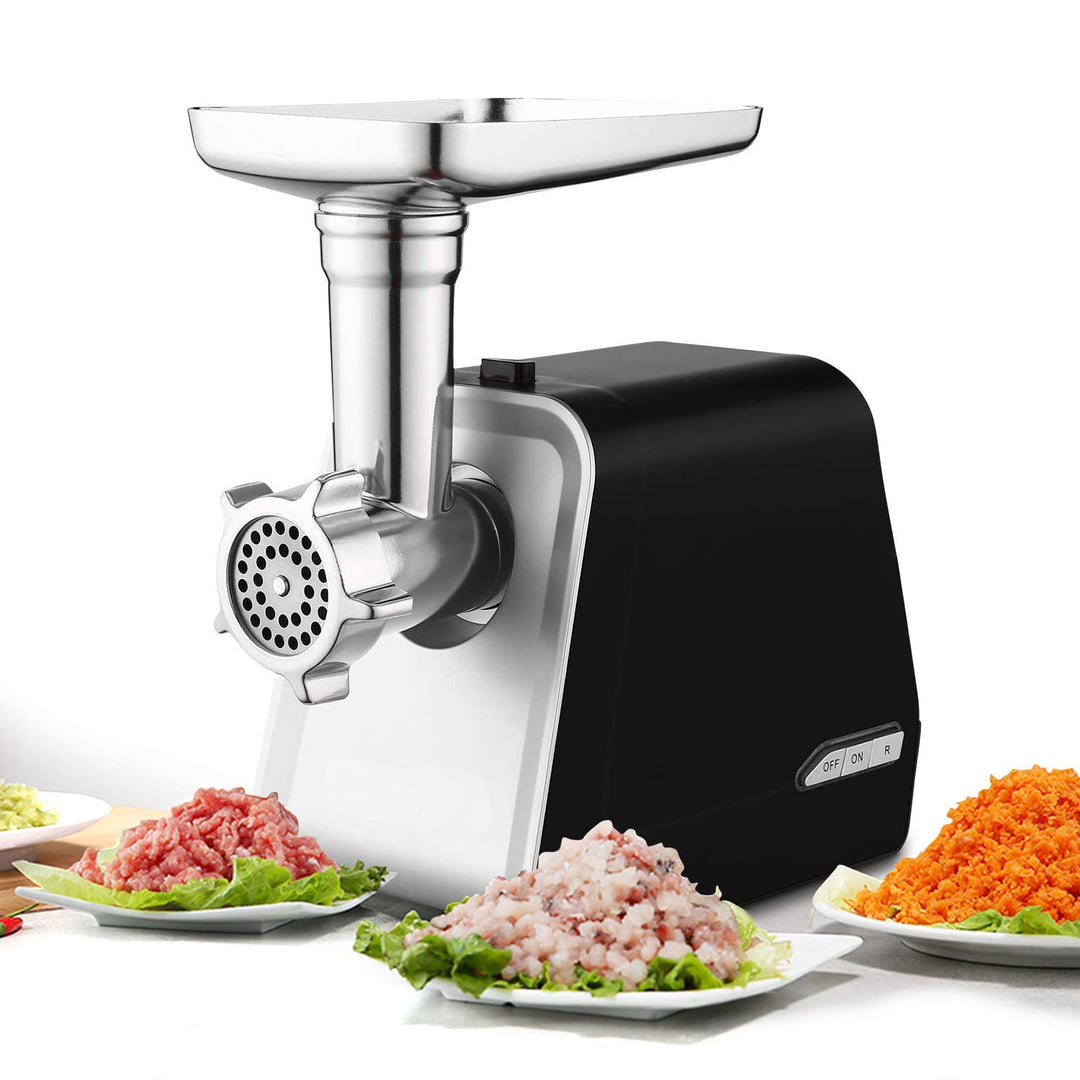Fleischwolf Elektrisch 1500W Profi 4-in-1 Hackfleischmaschine mit Speicherbox | Wurstfüller Set, 3 L