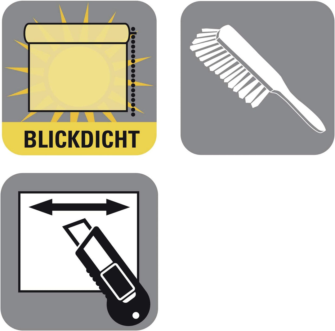 GARDINIA Mini-Rollo Ornament zum Klemmen, Tageslicht-Rollo, Blickdicht, Alle Montage-Teile inklusive