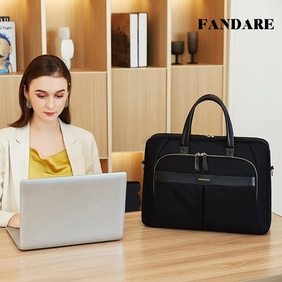 FANDARE Laptop Handtasche Damen Aktentasche Shopper Damentasche Henkeltaschen Schultertaschen Umhäng