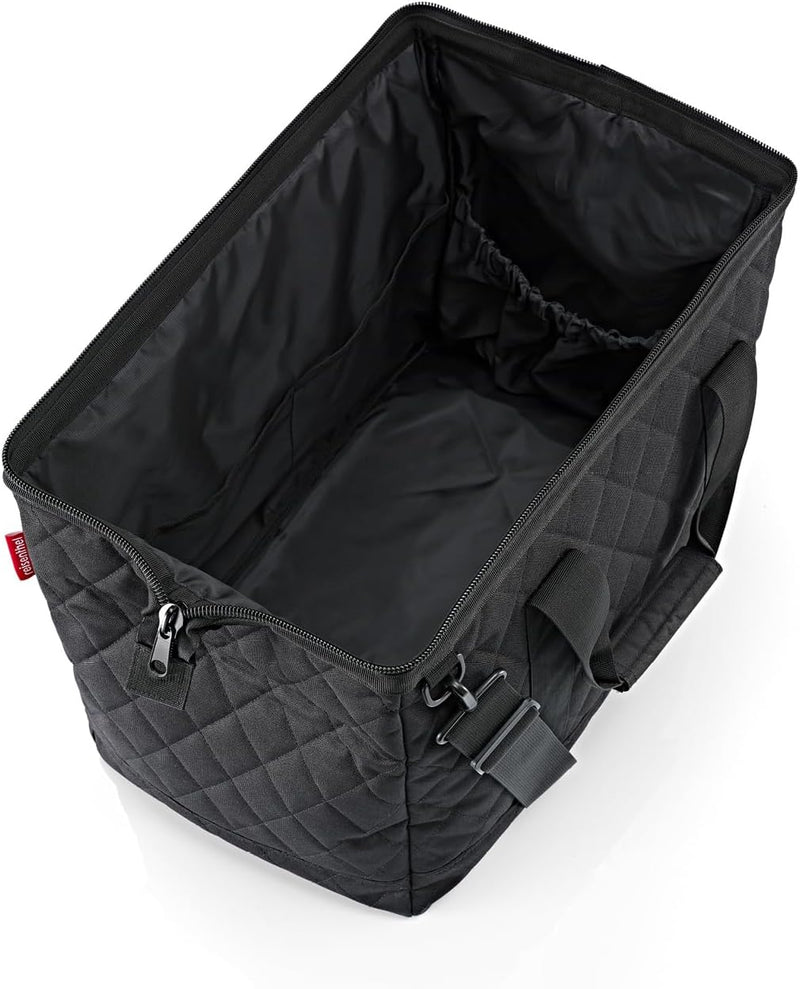 reisenthel Allrounder L Rhombus Black – Vielfältige Doktortasche zum Reisen, für die Arbeit oder Fre