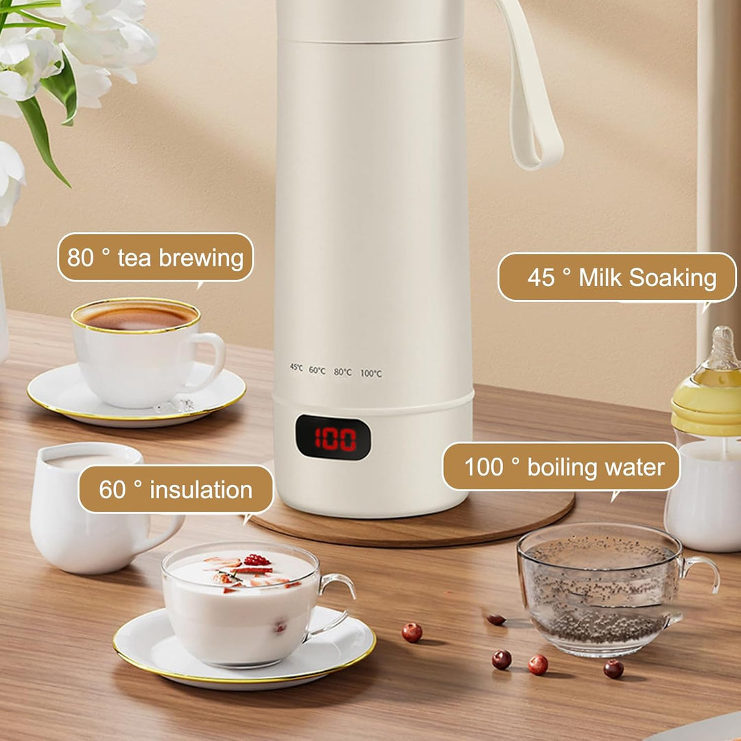 Kleiner Tragbarer Wasserkocher, 300W Reisewasserkocher, Reise Wasserkocher Klein, 400ML Mini Tragbar