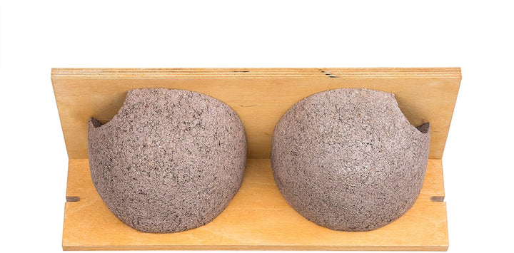BigDean 3 Stück Schwalbennistkasten Doppelnest Schwalbennest Mehlschwalbennest Nistkasten Nisthilfe