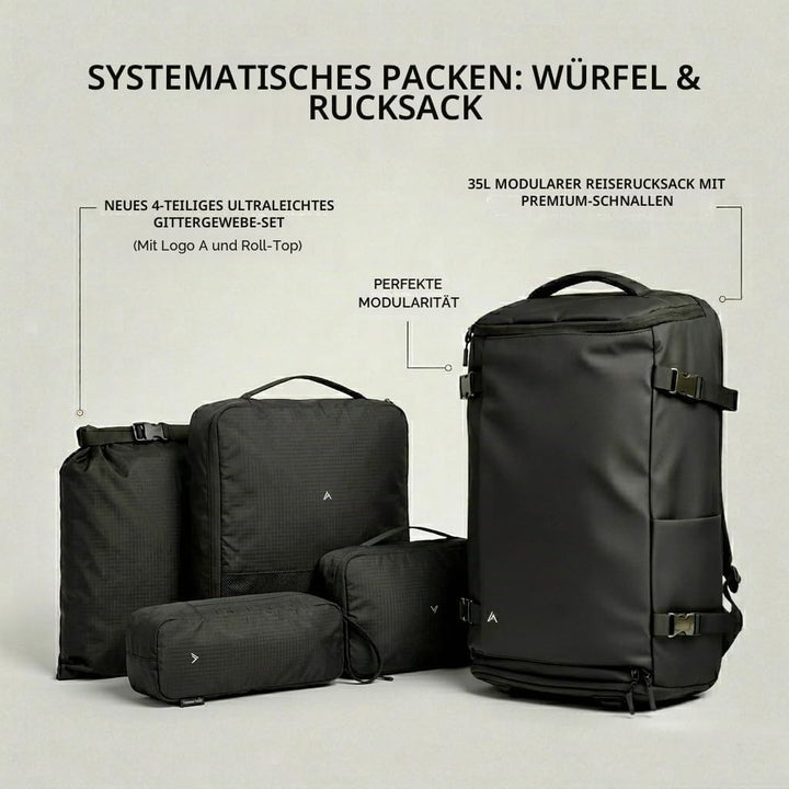 +Zermatt-Horn Rucksack herren Reise-Rucksack 35L | Laptop 15-17 Zoll. Kabinenrucksack Handgepäck mit