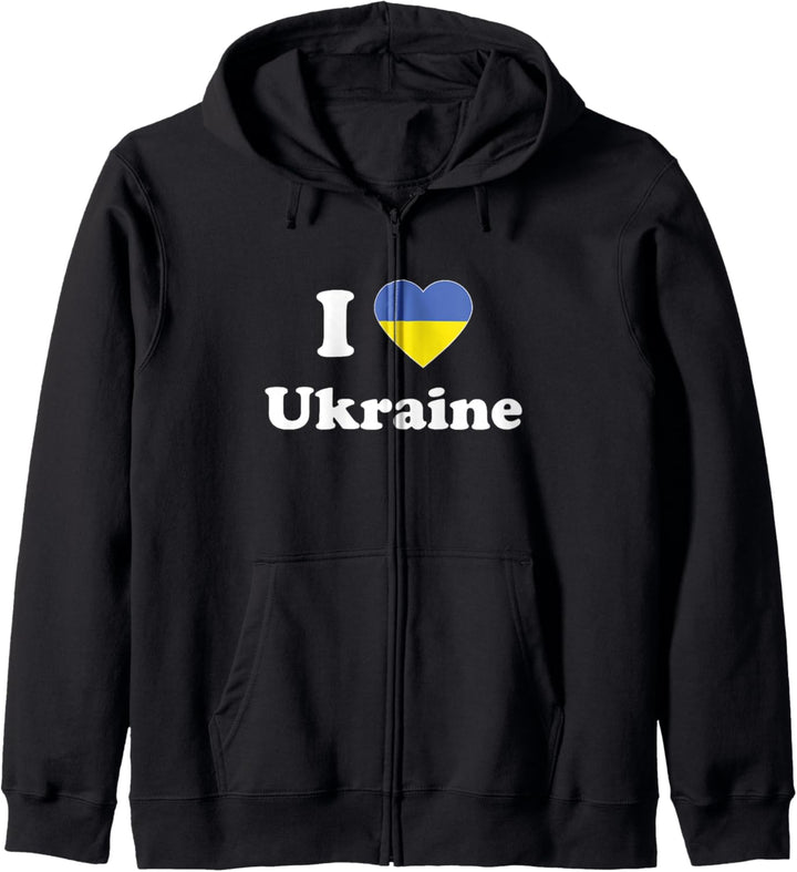 I Love Ukraine I Heart Ukraine Ukrainian Kapuzenjacke