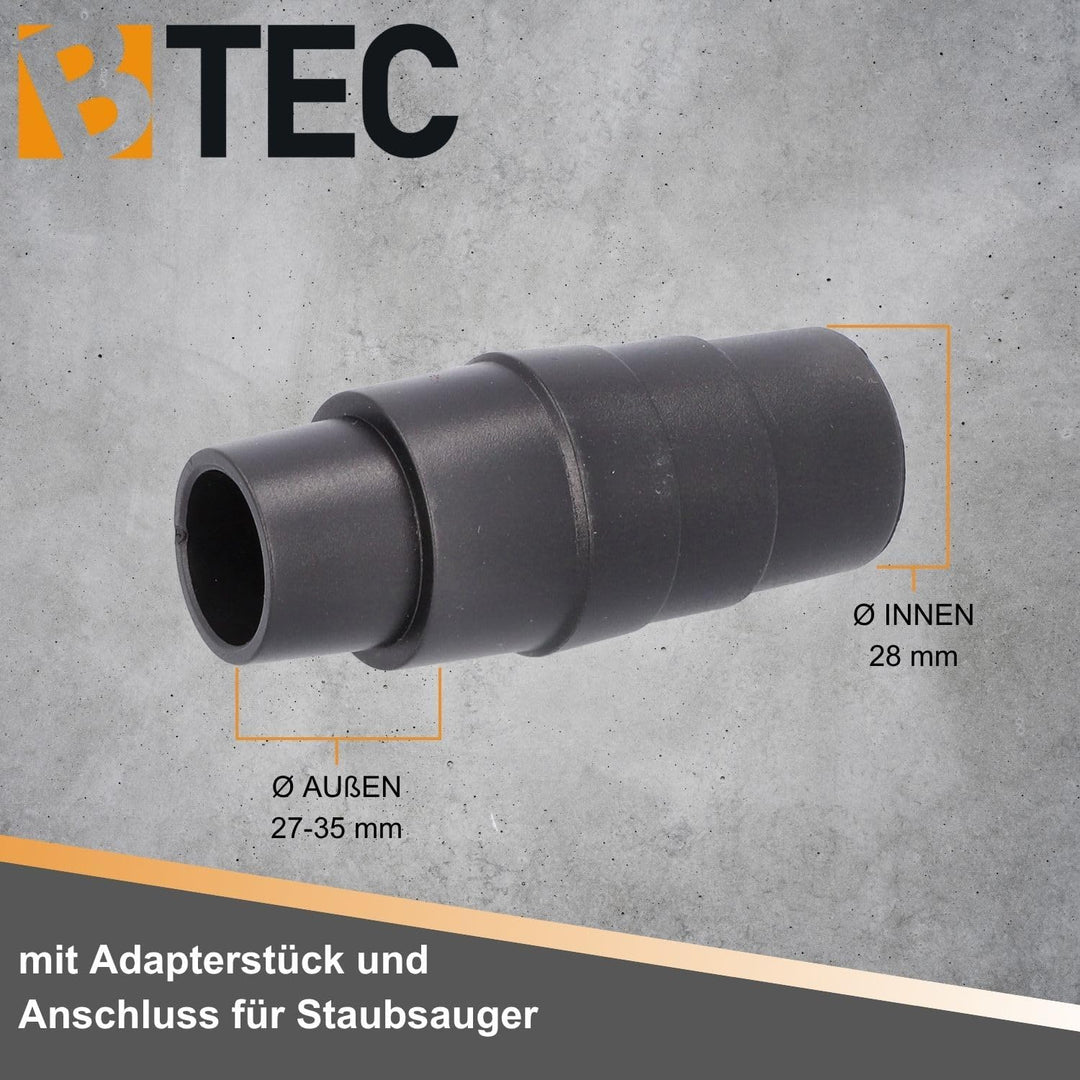 BTEC Staubabsaugung Absaughaube für Winkelschleifer mit Bürstenkranz für Ø 100 mm 115mm 125mm - für