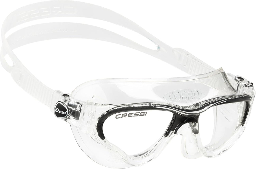 Cressi Swim Schwimmbrille Cobra Einheitsgrösse Schwarz, Einheitsgrösse Schwarz