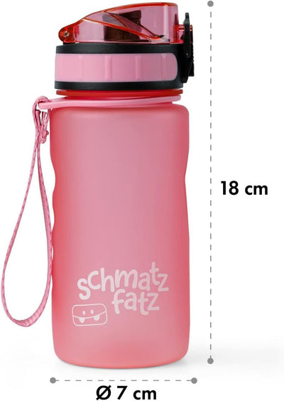 schmatzfatz Klarstein Sportflasche, Sport-Wasserflasche, hält kaltes Wasser, Trinkflasche für Erwach