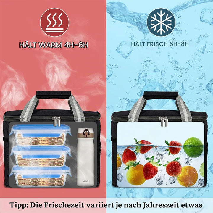 DUNSOO Kühltasche Klein, Kleine Kuhltasche fur Unterwegs, Kuhltaschen Faltbar, Thermotasche für Pick