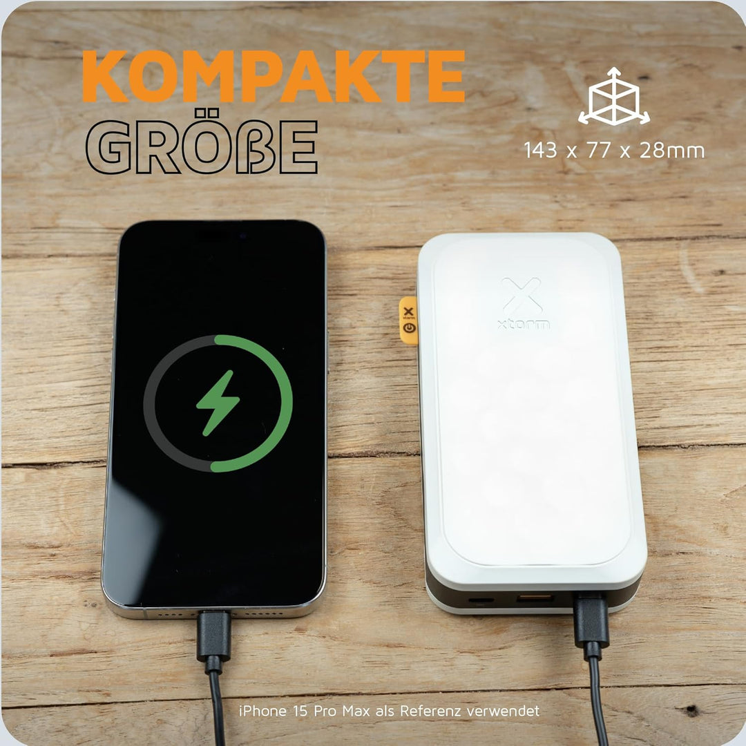 Xtorm Fuel 5 Series 35W Powerbank, 20.000mAh, 2X USB-C PD / 1x USB-A, Geeignet für Flugreisen, Kompa