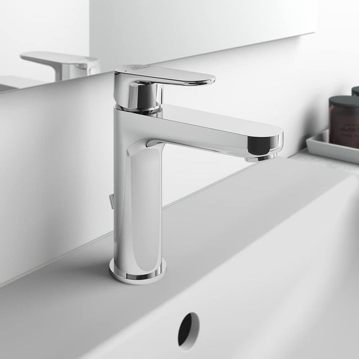 Ideal Standard BC725AA Cerafine O Waschtischarmatur, Chrome, Basin Mixer with Waste Basin Mixer with
