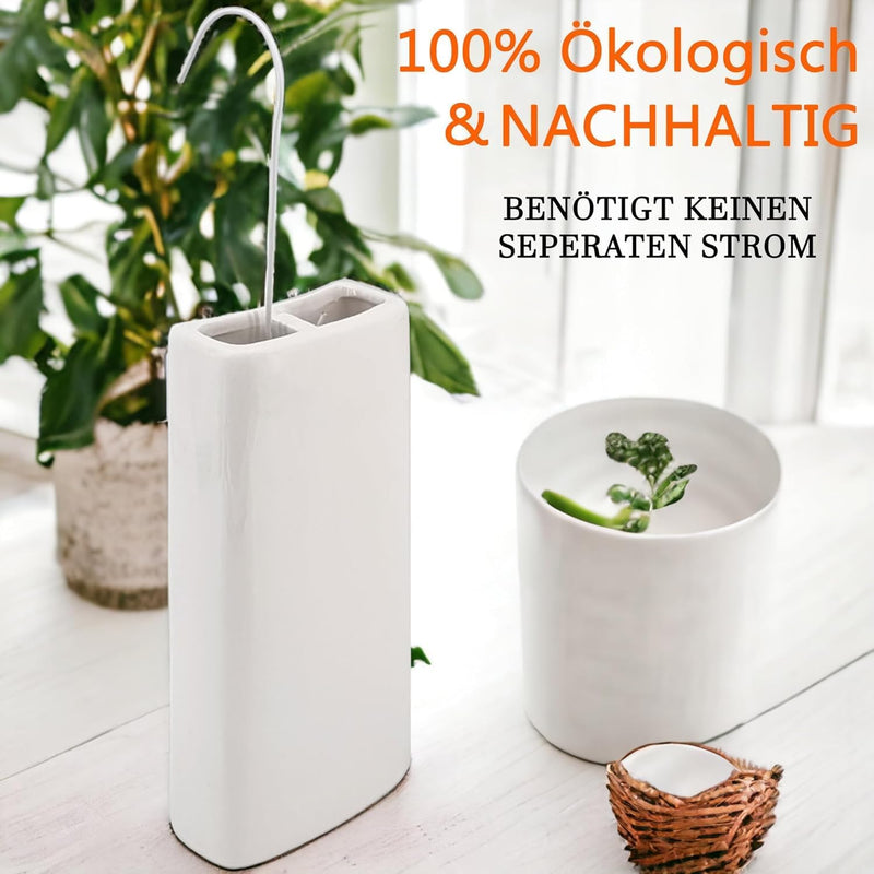 Luftbefeuchter für Heizung Set inkl. Haken - Keramik Wasserverdunster - beige matt - Wasserverdunste
