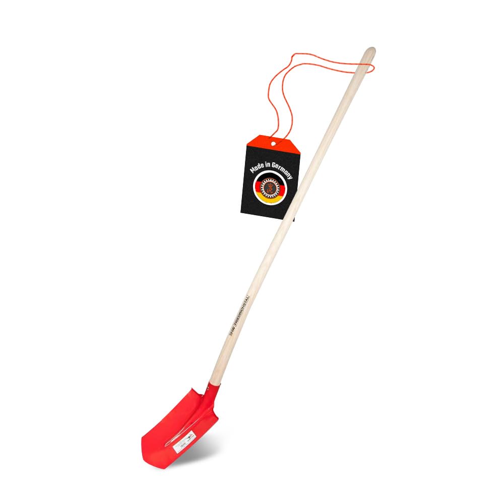 SHW-FIRE Kabelgrabenschaufel, 30x16cm, robuster Spezialstahl, Trittschutz, Profi Grabenschaufel