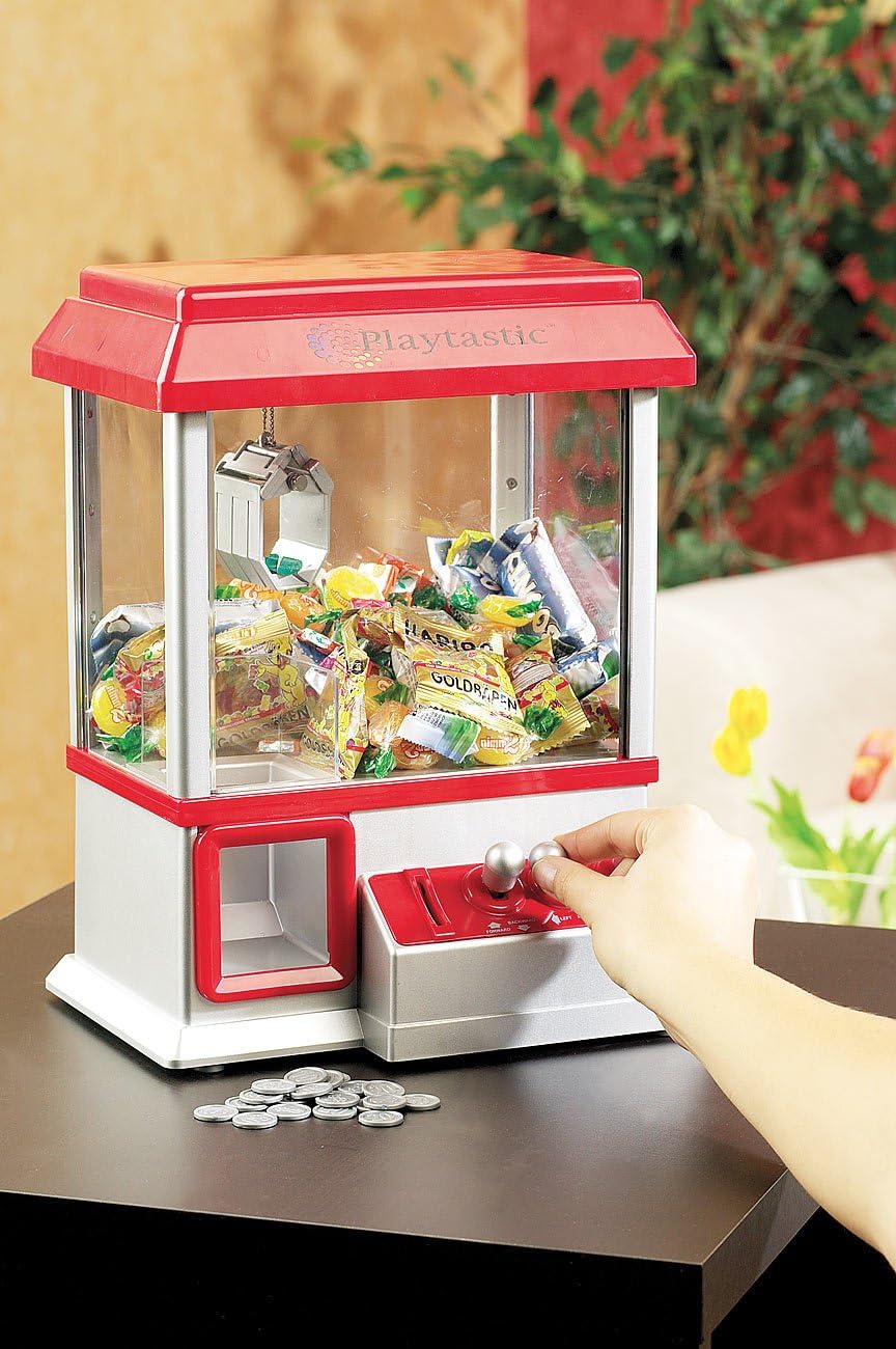 Playtastic Süssigkeiten Automat: Batteriebetriebener Süssigkeitenautomat Candy Grabber (Greifautomat