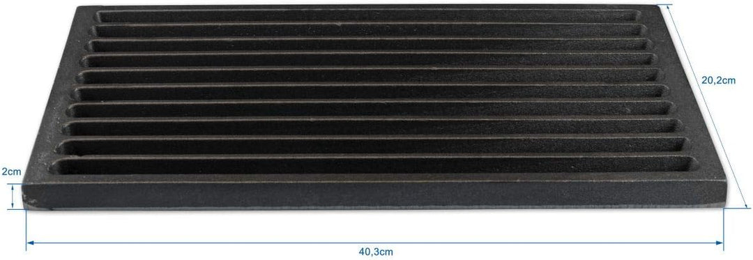 Grillrostprofi Ascherost - Feuerrost - Kohlerost - Kaminrost in Premium-Qualität, Gusseisen, 20 x 40