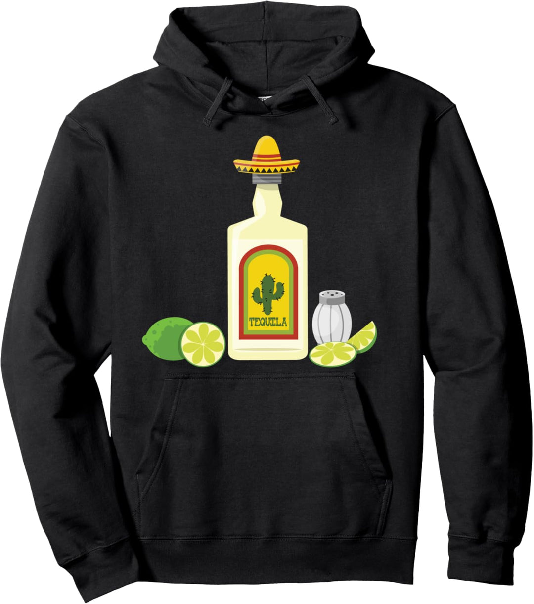 Cooles mexikanisches T-Shirt mit Tequila-Zitrone und Salz Pullover Hoodie