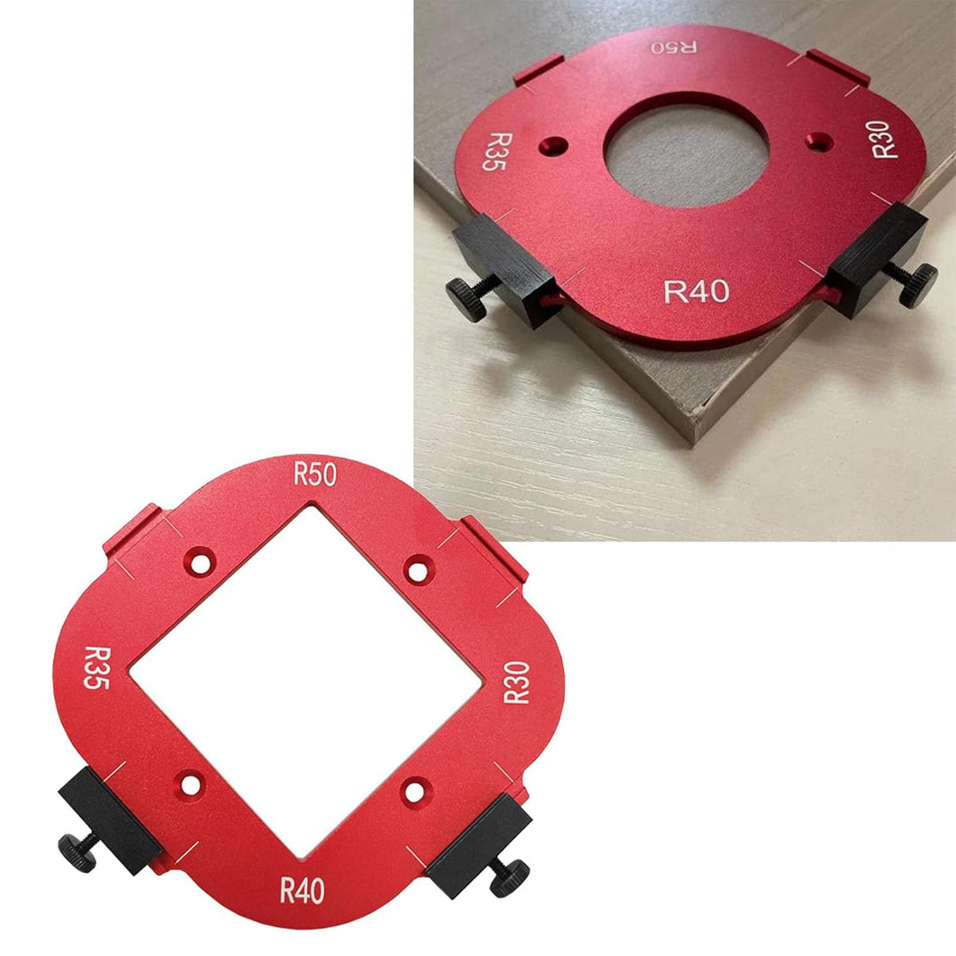 Eckradius-Schablone, 4-in-1, Rund, R30/R35/R40/R45, Tragbare, Abgerundete R-Winkel-Bogenschablone fü