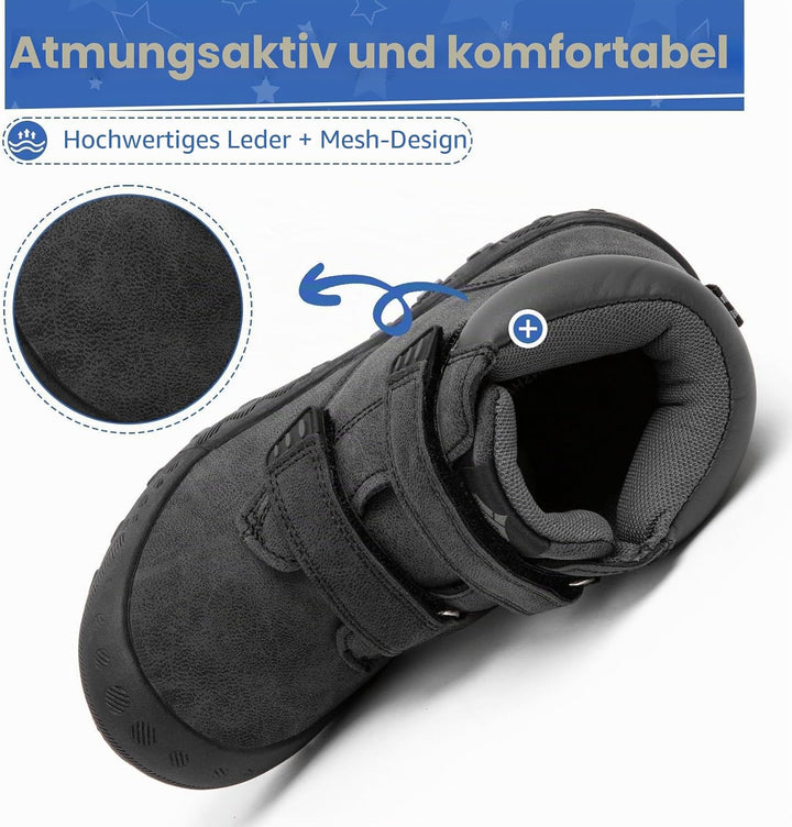 MISHANSHA Kinder Wanderschuhe rutschfest Trekkingschuhe Jungen Atmungsaktiv Outdoor Walkingschuhe Gr