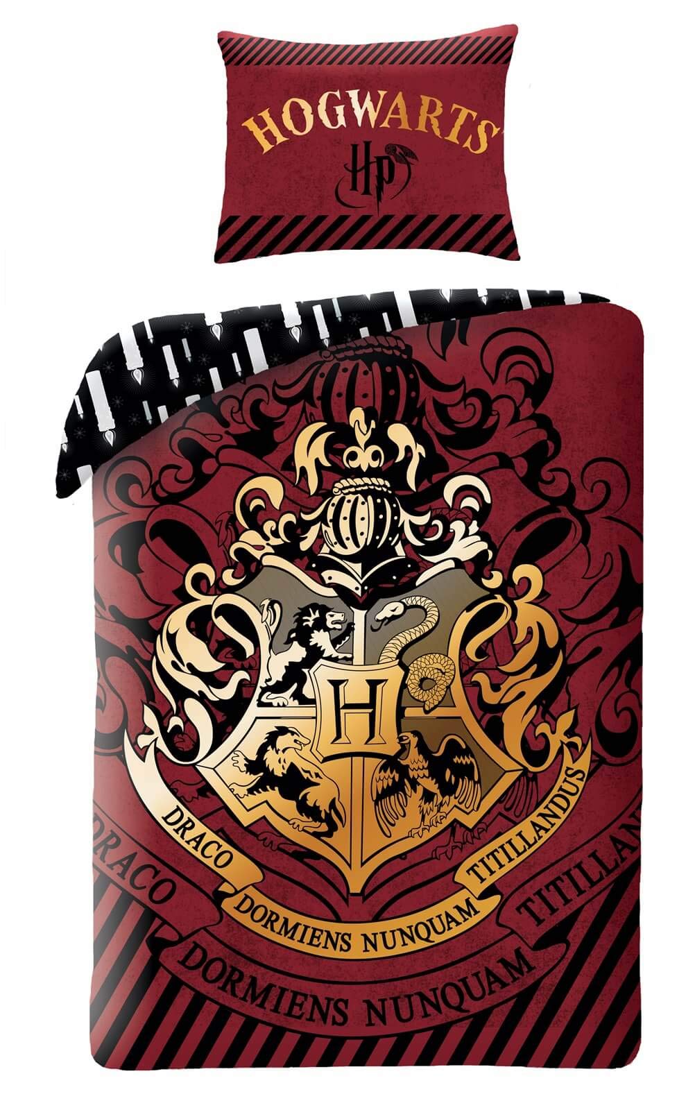 Harry Potter Wende-Bettwäsche-Set Bettbezug 140x200 Baumwolle Kinderbettwäsche Hogwarts