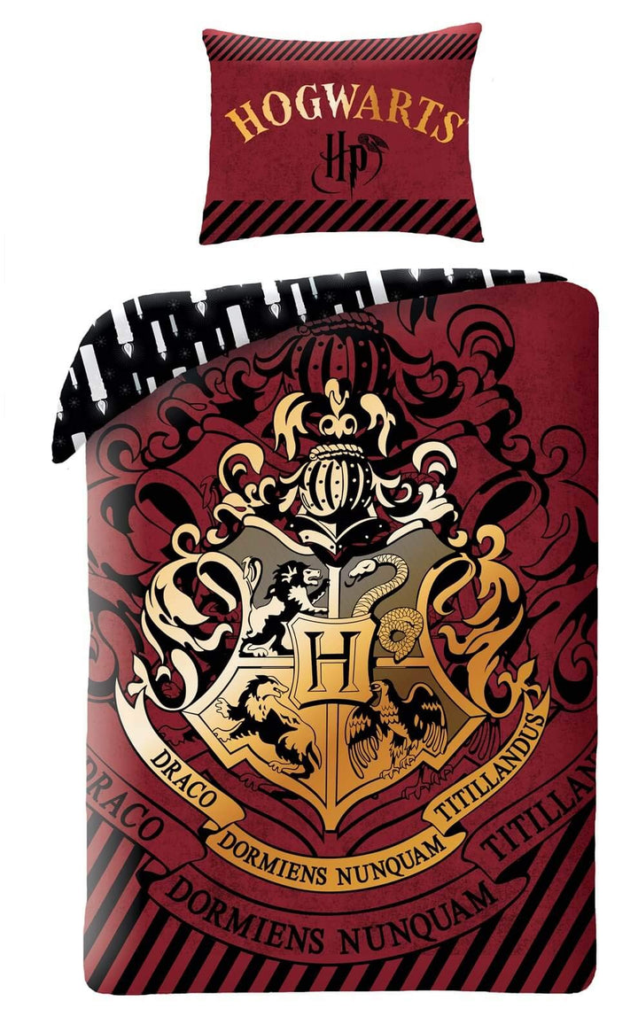 Harry Potter Wende-Bettwäsche-Set Bettbezug 140x200 Baumwolle Kinderbettwäsche Hogwarts