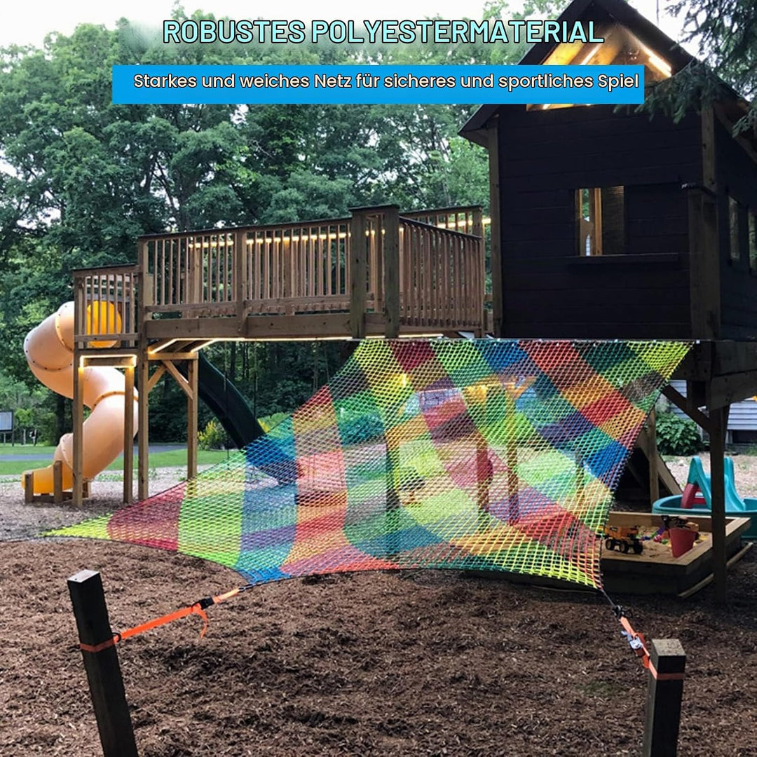 Kletternetz Spielplatz, Doppeltschichten Kinder Sicherheitsnetz Klettergerüst Netz Kinder Garten, 3