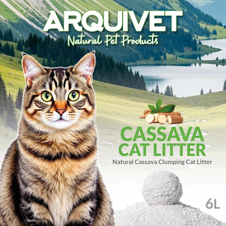 Cassava – Katzenstreu – 6-Liter-Packung (4 Stück) – ARQUIVET, 4
