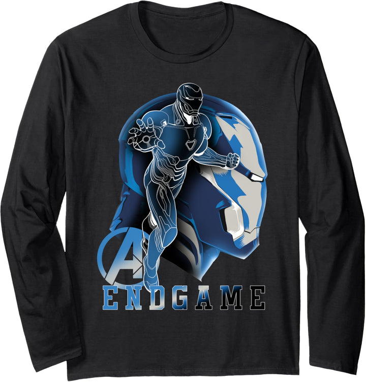 Marvel Avengers: Endgame Iron Man Portrait Collage Langarmshirt