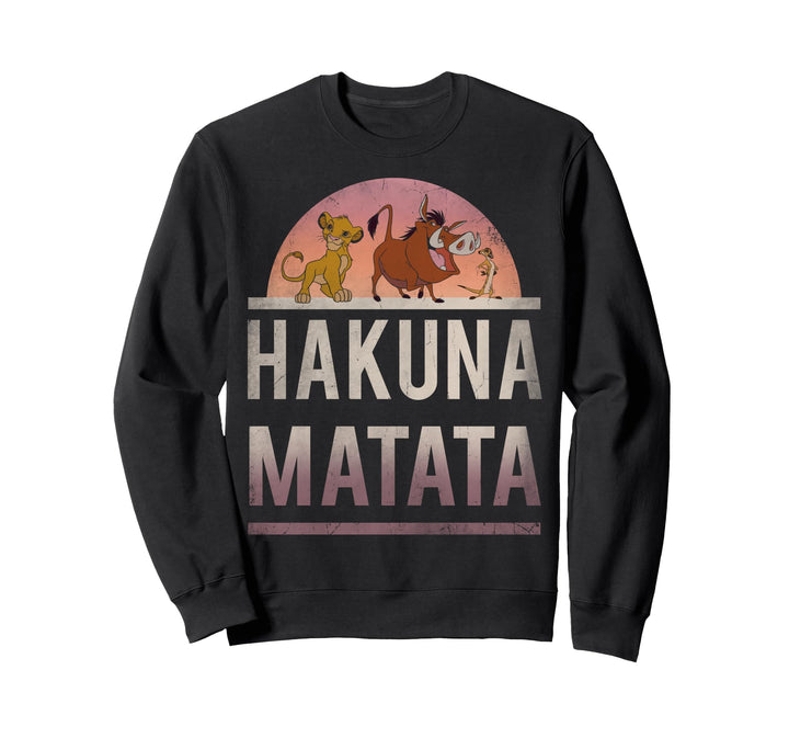 Disney The Lion King Simba Timon Pumbaa Hakuna Matata Big Sweatshirt