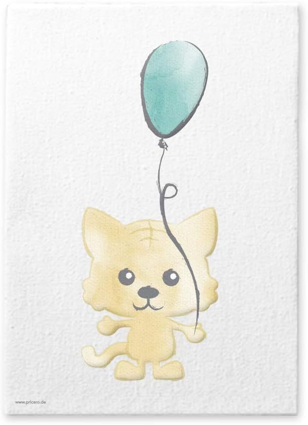 PRICARO Leinwand "Tierkinder", 20 x 30 cm, 3er Set