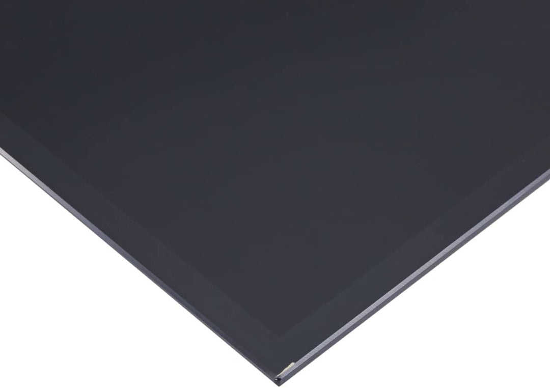 Euro Tische Glasplatte für Kaminofen und Tischplatte in 90x60cm Facettenschliff, Schutzplatte mit 6m