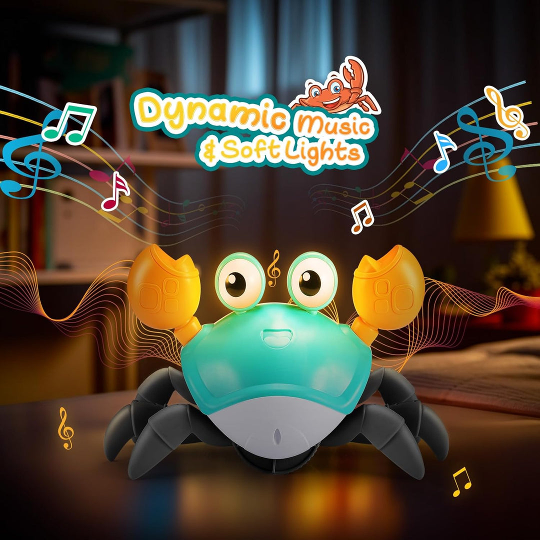 Adeokay Krabbe Baby Spielzeug ab 1 2 3 Jahr, Spielzeug ab 6 7 8 9 10 Monate Kinderspielzeug ab 1-3 J